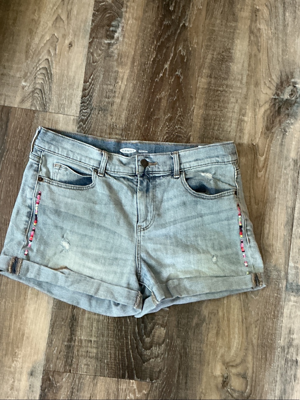Old Navy Light Blue Denim Shorts with Accenrs